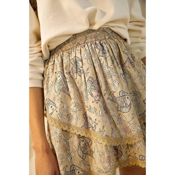 Anthropologie x Let Me Be Kenna Mini Skirt Size 10P - Picture 2 of 9